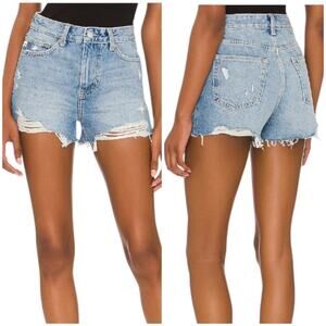 Lovers + Friends NWT Jack High Rise Cut Off Shorts Petyon Size 25 Distressed